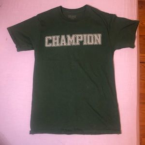 Green men champion T-shirt